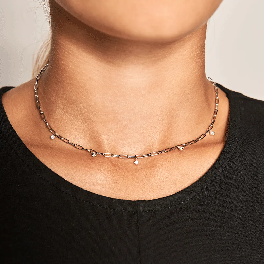 Gina Silver Necklace