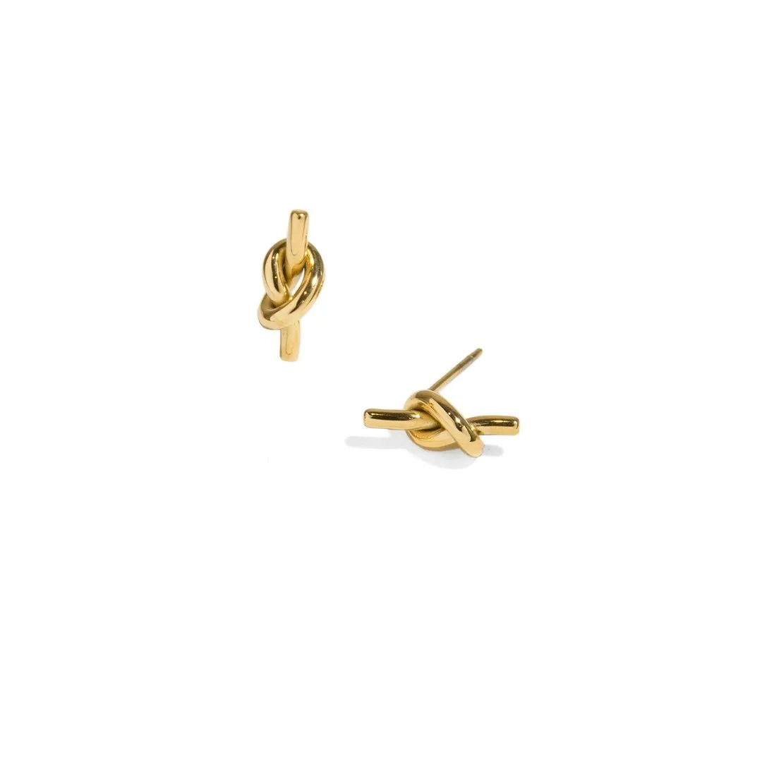 GOLDEN KNOT STUDS