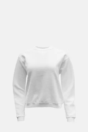 Hina Reversed Fleece Sweatshirt Off White