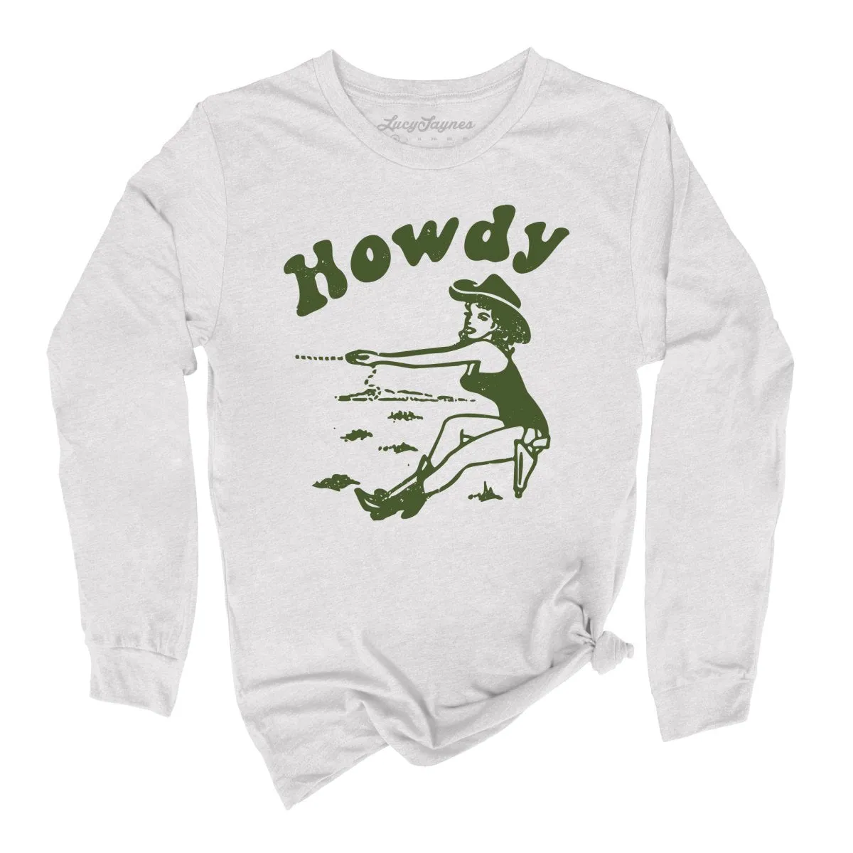 Howdy Cowgirl Long Sleeve Tee