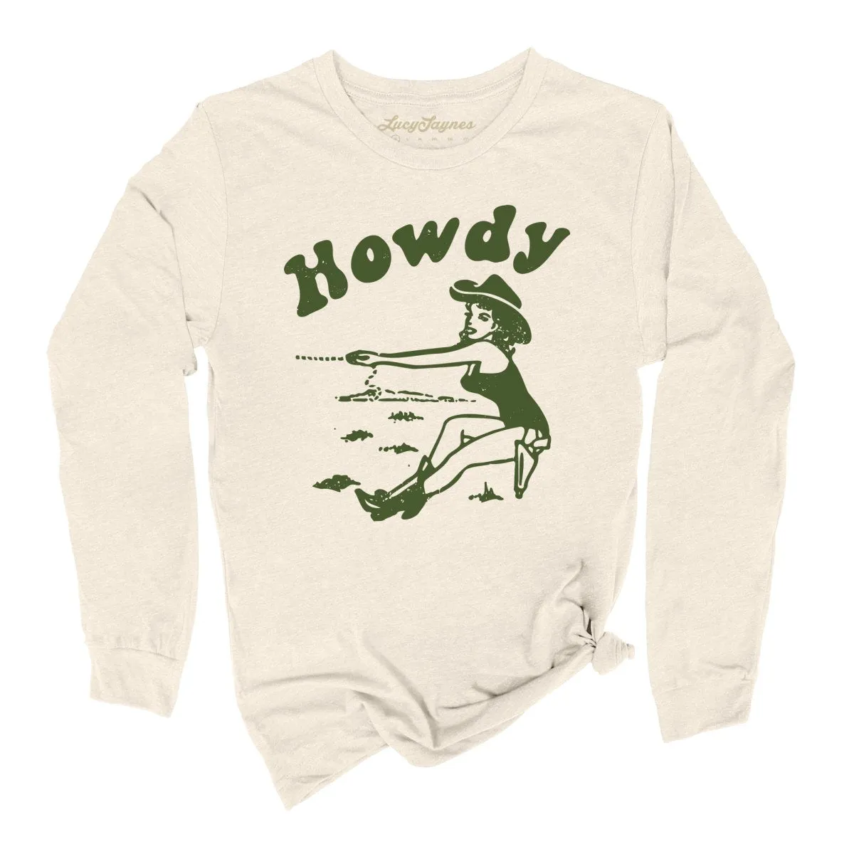 Howdy Cowgirl Long Sleeve Tee