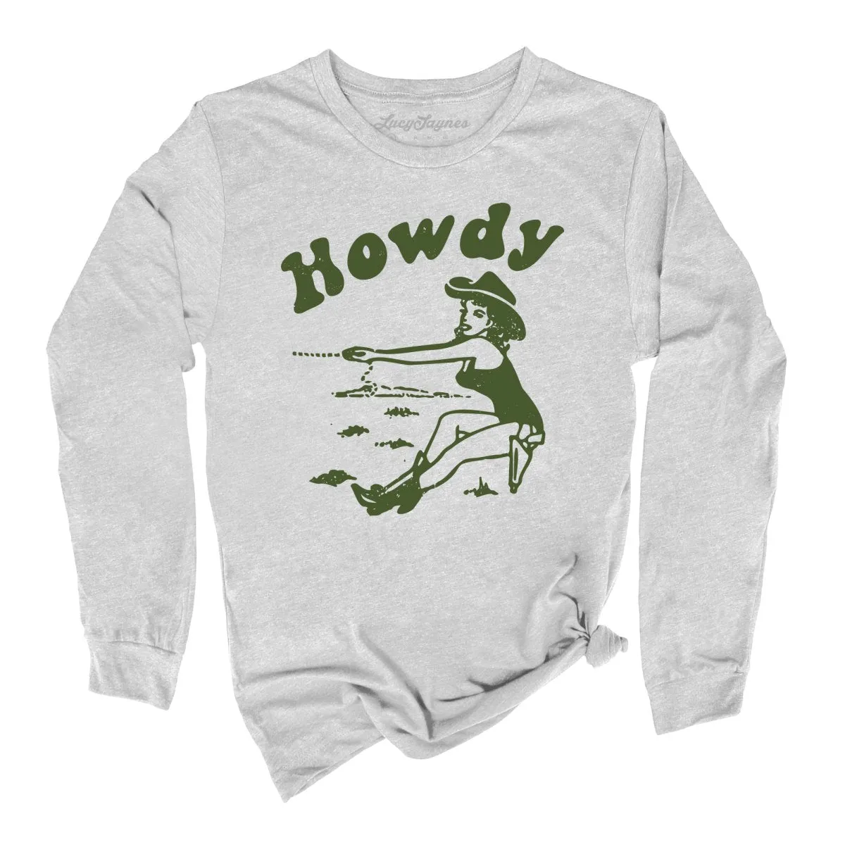 Howdy Cowgirl Long Sleeve Tee