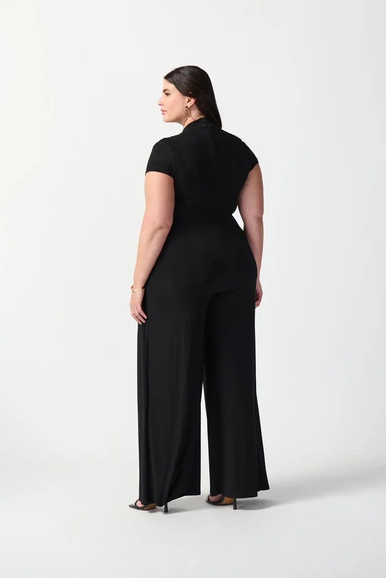 Joseph Ribkoff Silky Knit Wide-Leg Jumpsuit