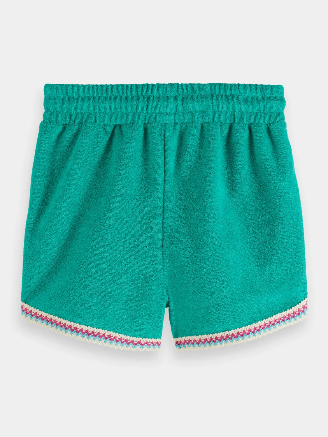 Kids - Contrast hem towelling shorts