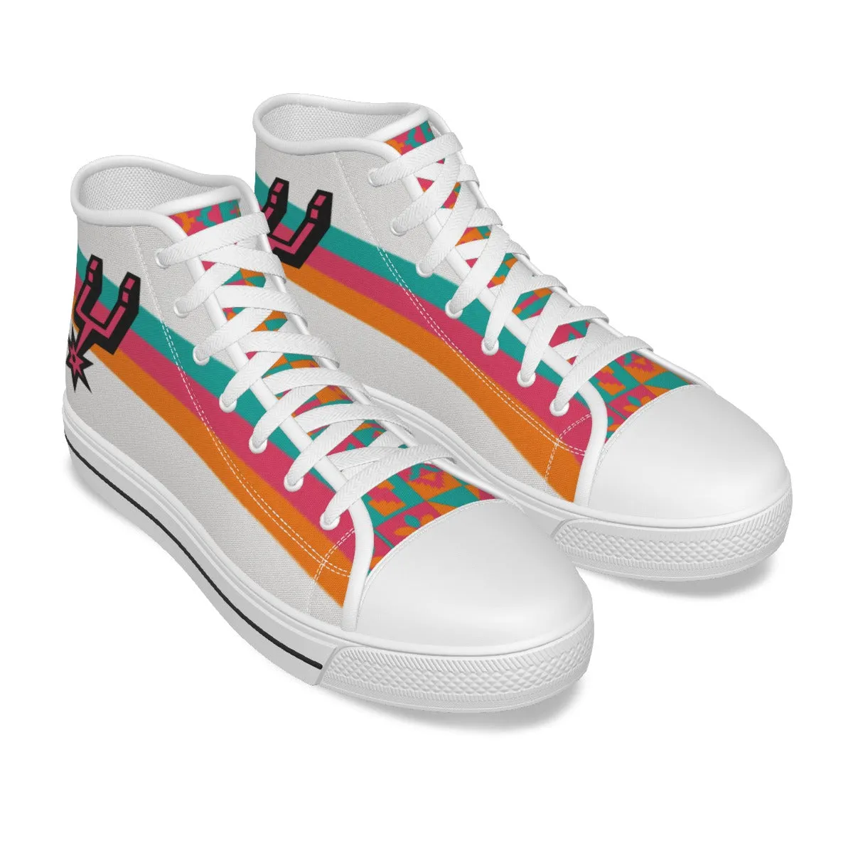 Kid's San Antonio Basketball Canvas Shoes