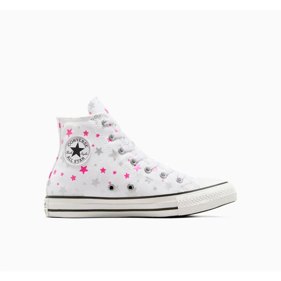 Kids Sparkle Party 1V Hi | White/Prime Pink