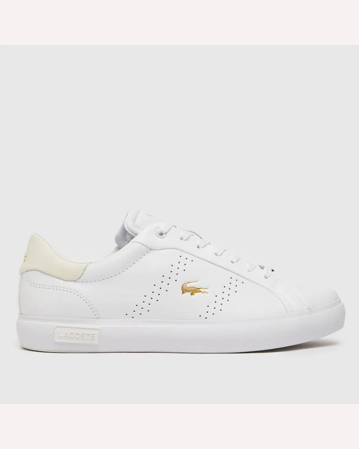 Lacoste Powercourt Sneaker - White/Gold