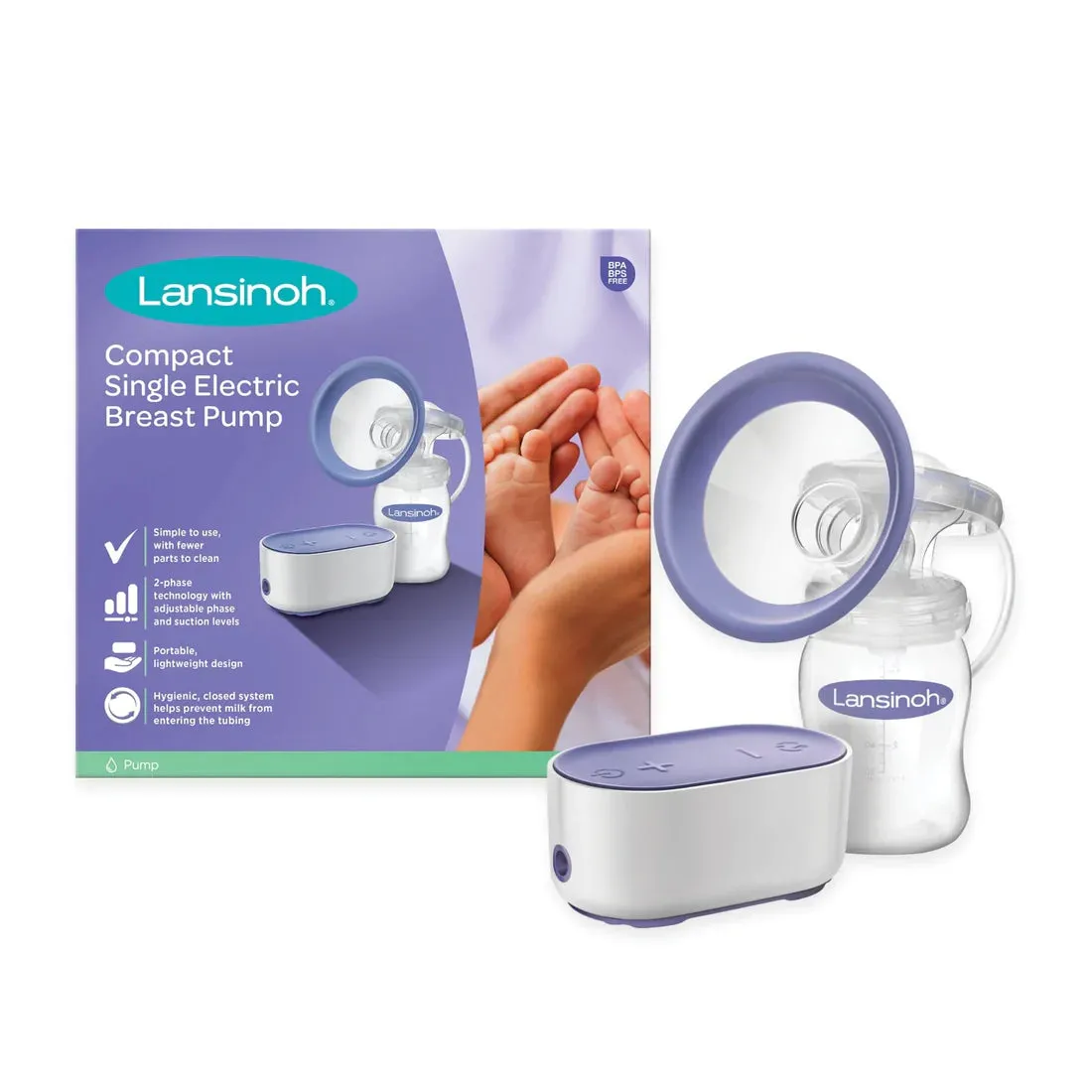 Lansinoh Compact Single Electric Breast Pump