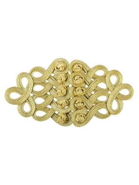 Large Celtic Metallic Braided Loopy Hip Belt Fastener