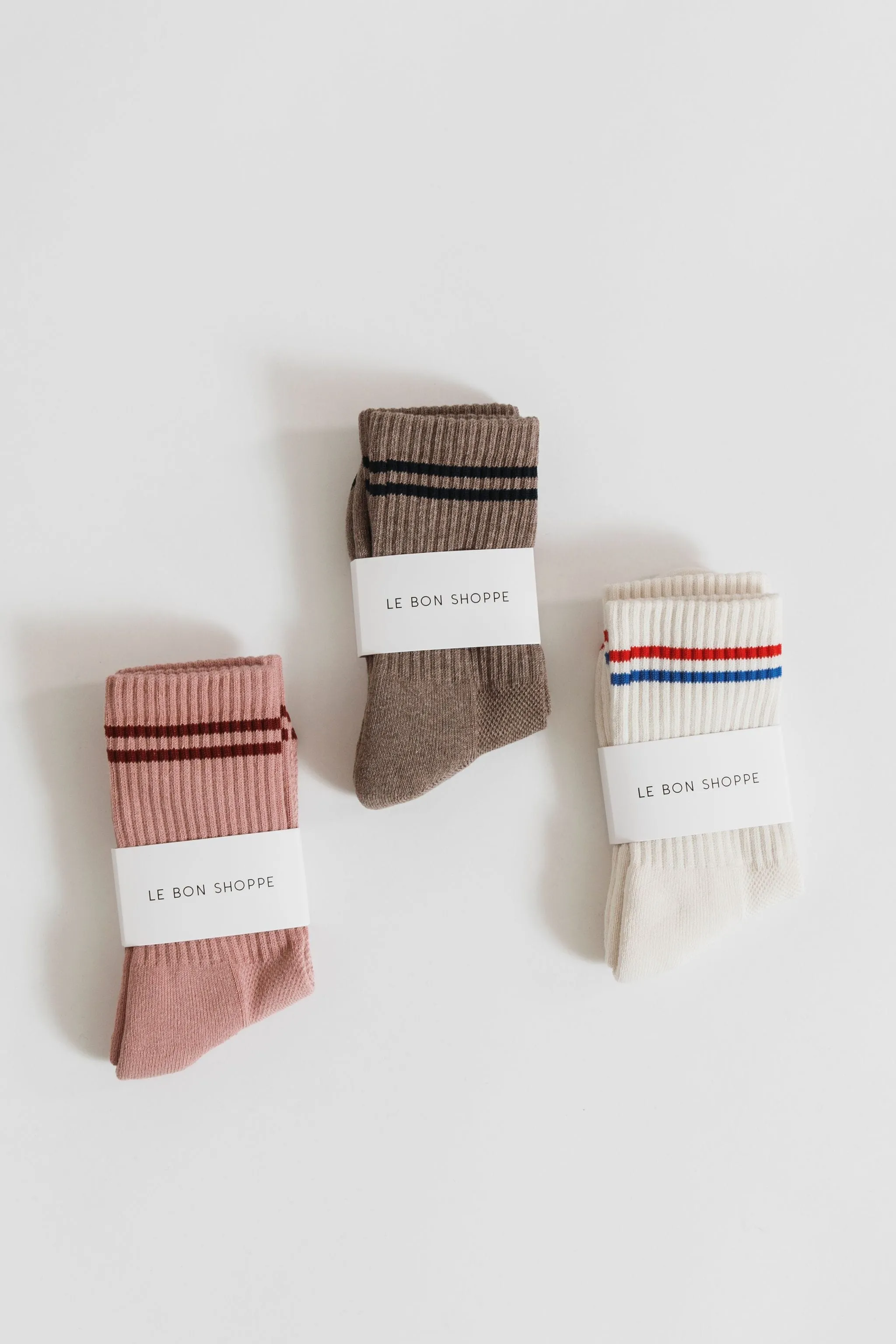 Le Bon Shoppe Boyfriend Socks in Vintage Pink