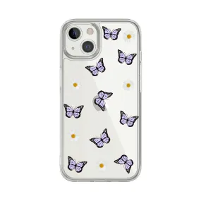 Lilac Butterflies Clear Case