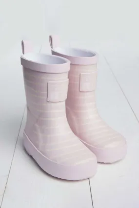 Little Kids Baby Pink Stripe Wellies