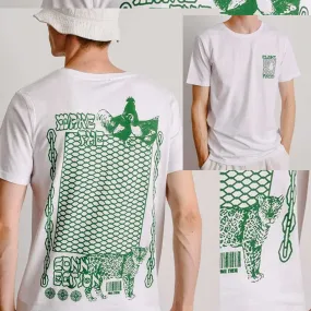 Make The Connection Double Tee - White