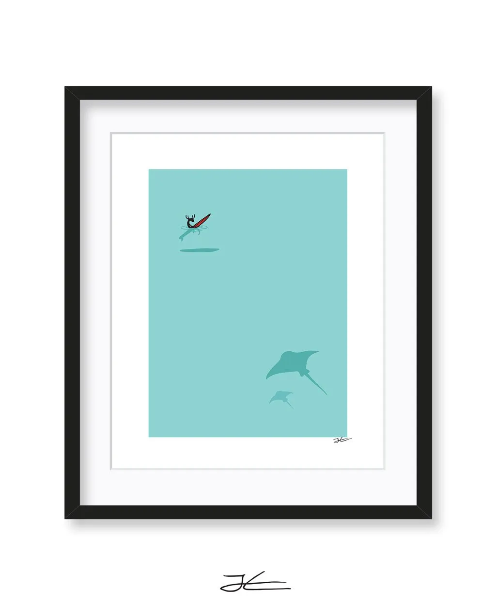 Manta and Moose - Print/ Framed Print