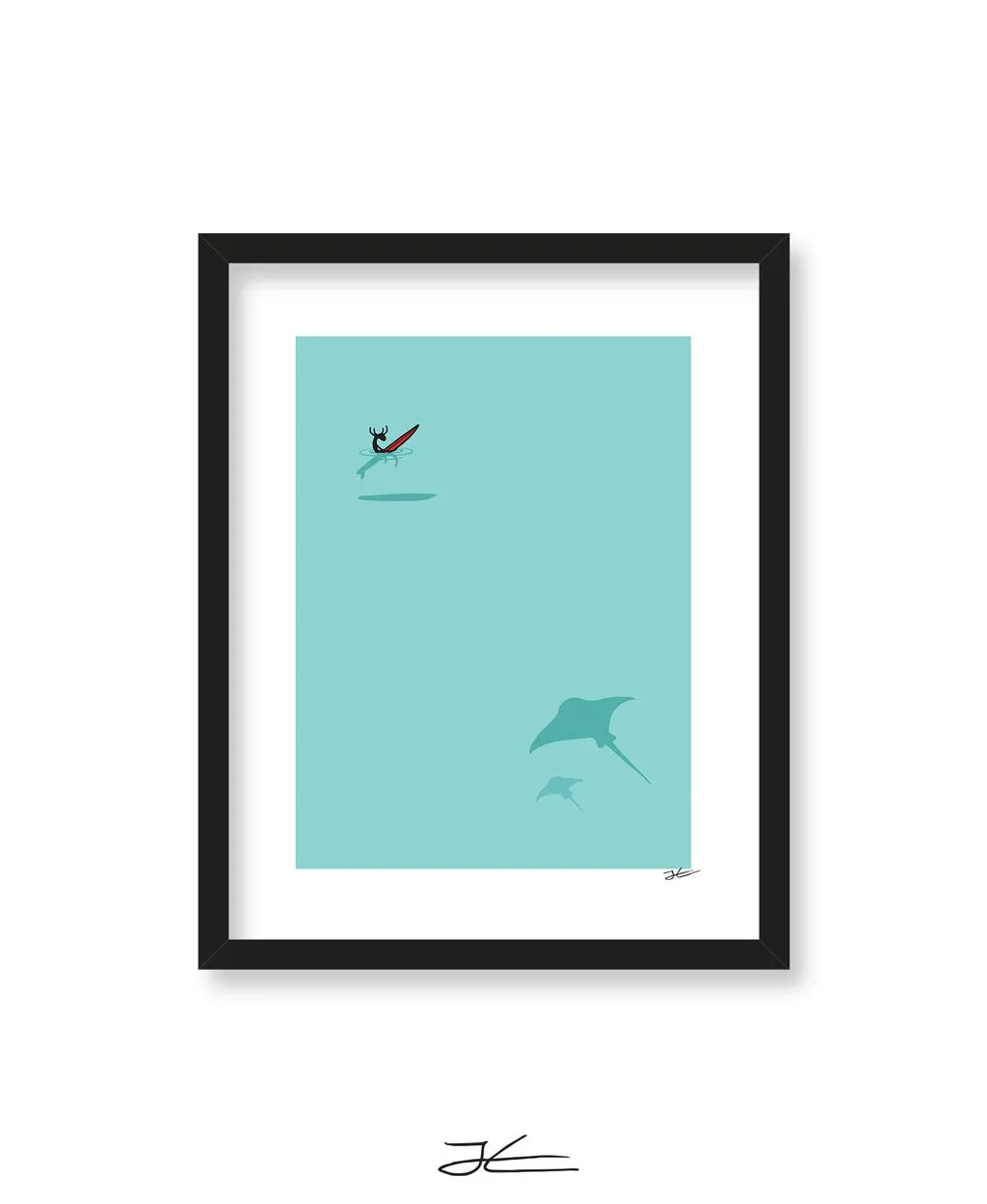 Manta and Moose - Print/ Framed Print