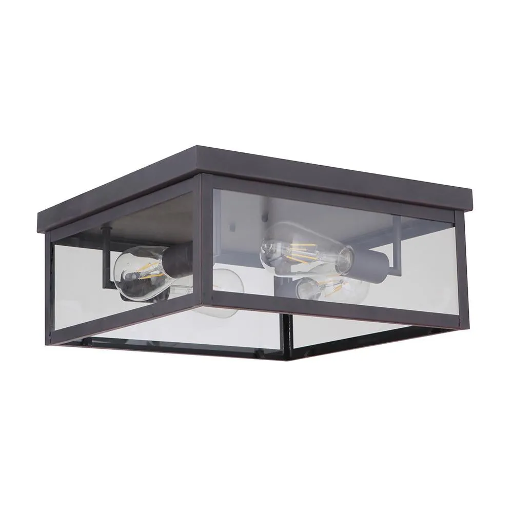 Marlin 4 Light Flush Mount - Bronze