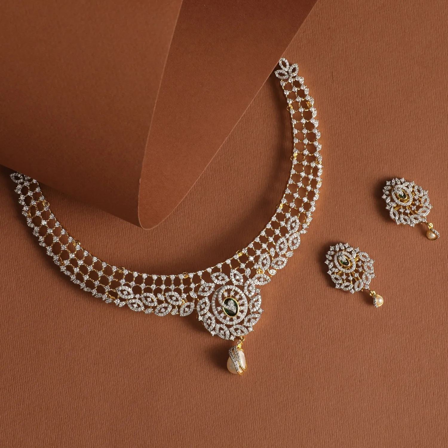 Matilda Nakshatra CZ Necklace Set