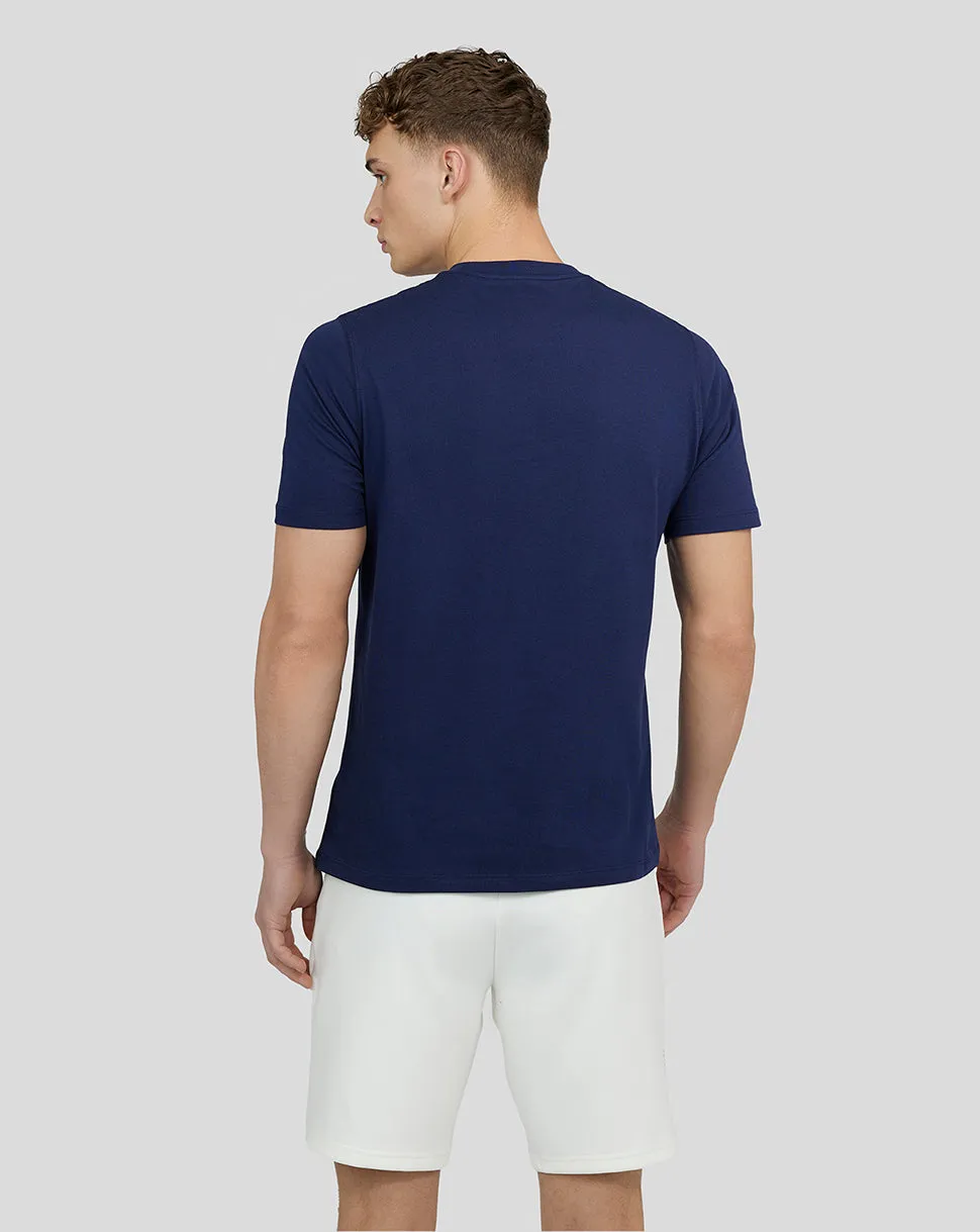 Men's Embroidered Logo T-shirt - Navy