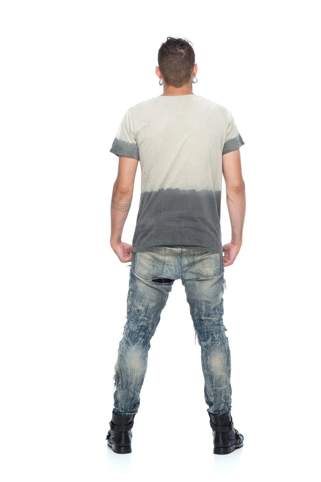 Men's Wabi-Sabi Bottom Brush Tee MBT-AB