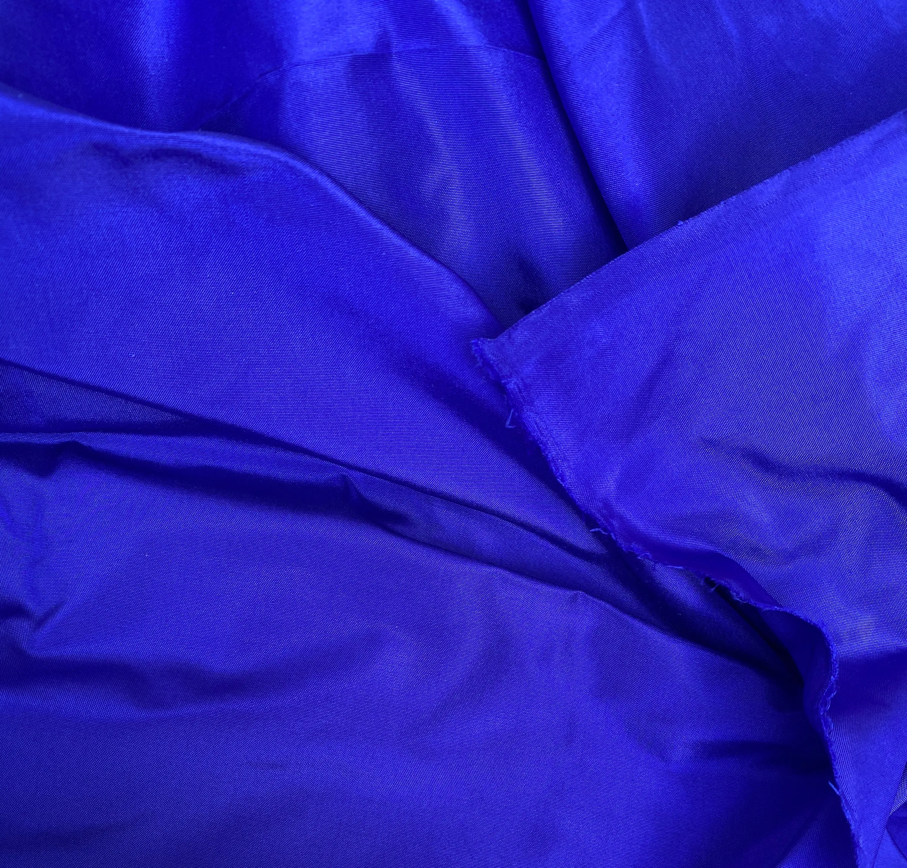 NEW Lady Lisa 100% Silk Taffeta Fabric - Solid Royal Blue