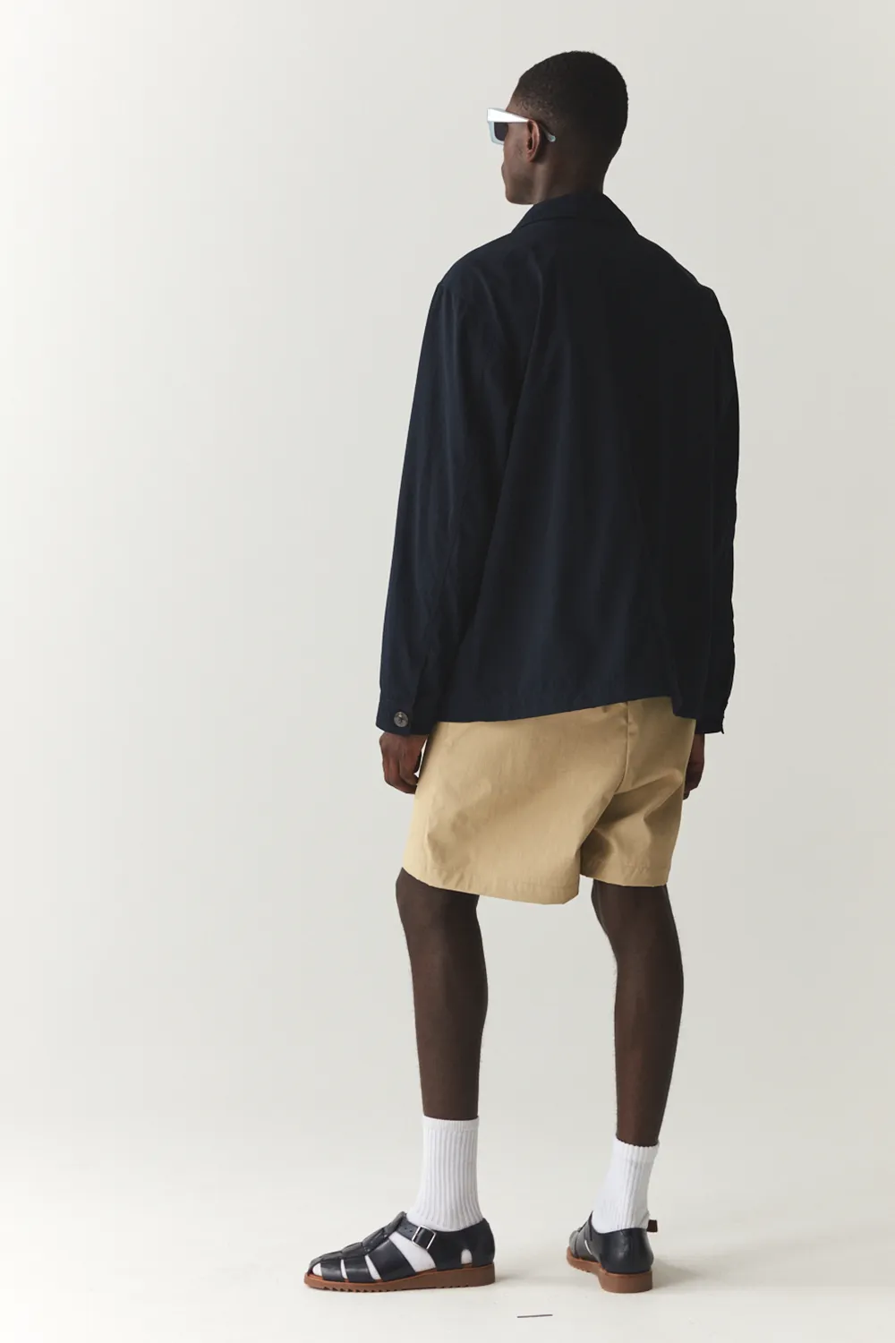 O-SHIRT CRINCLE NYLON SS'24 NAVY