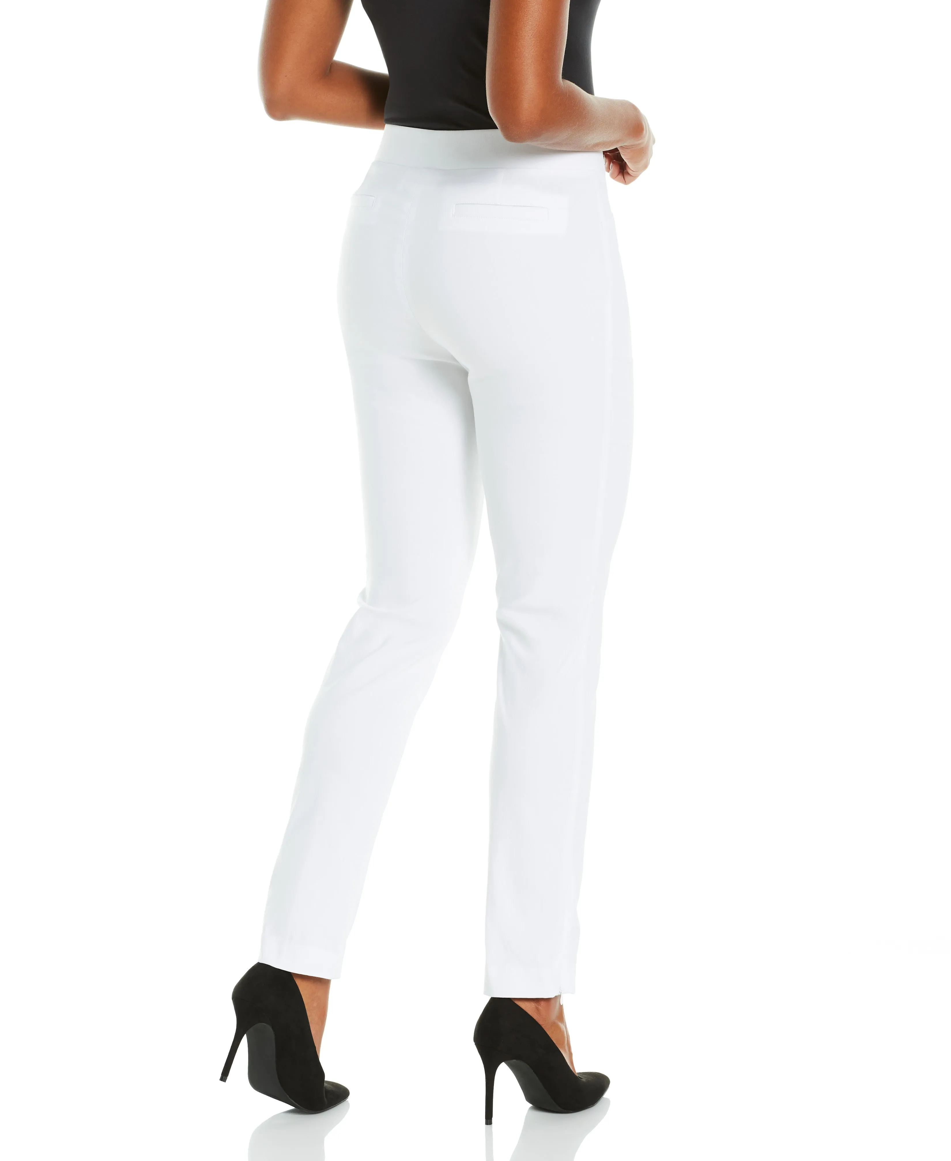 Petite Stretch Slim Leg Front Seam Pant - Comfort Fit