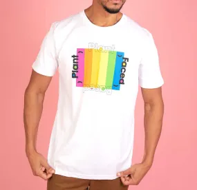 Plant Based Rainbow Tee - White