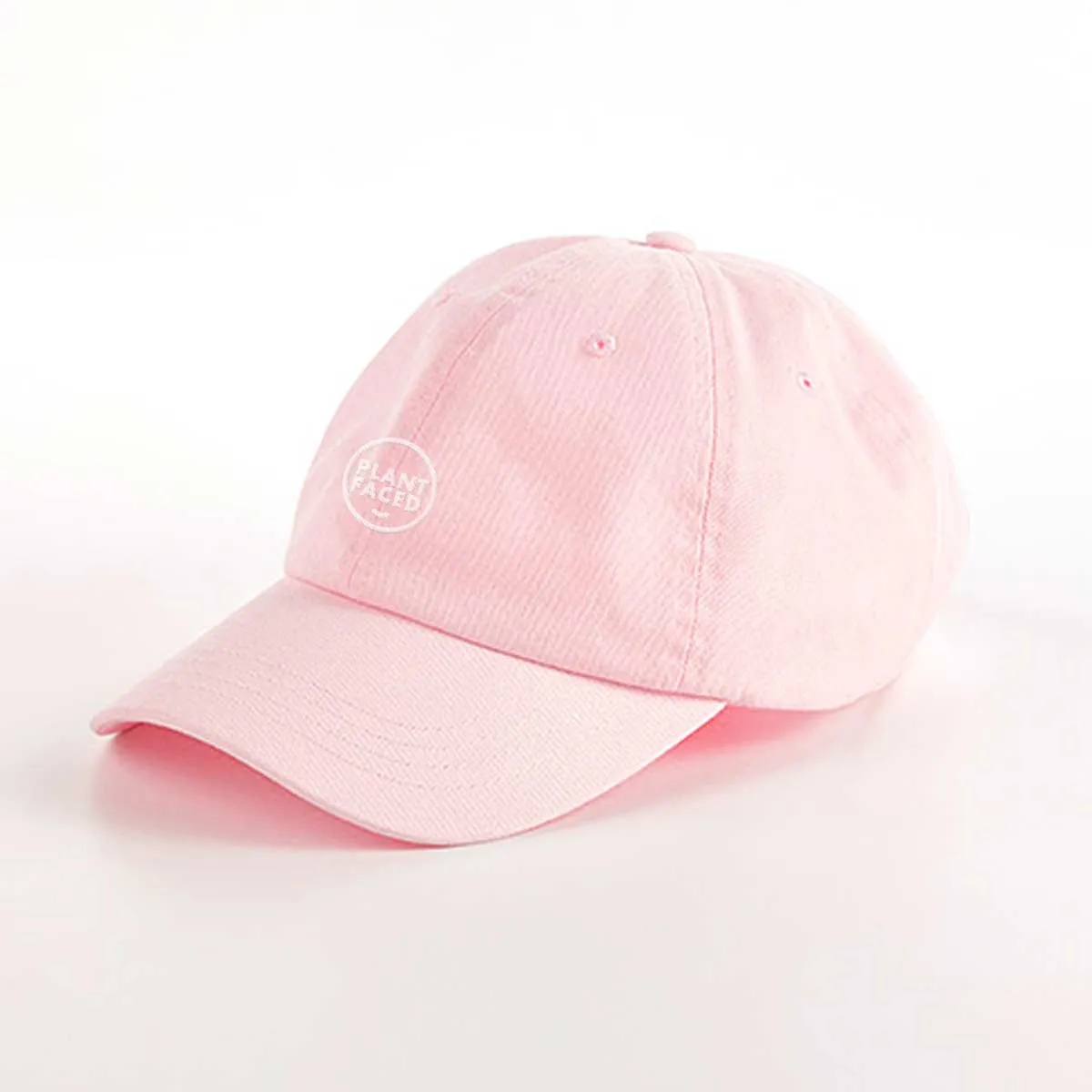 Plant Faced Dad Hat - Pastel Pink