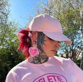 Plant Faced Dad Hat - Pastel Pink