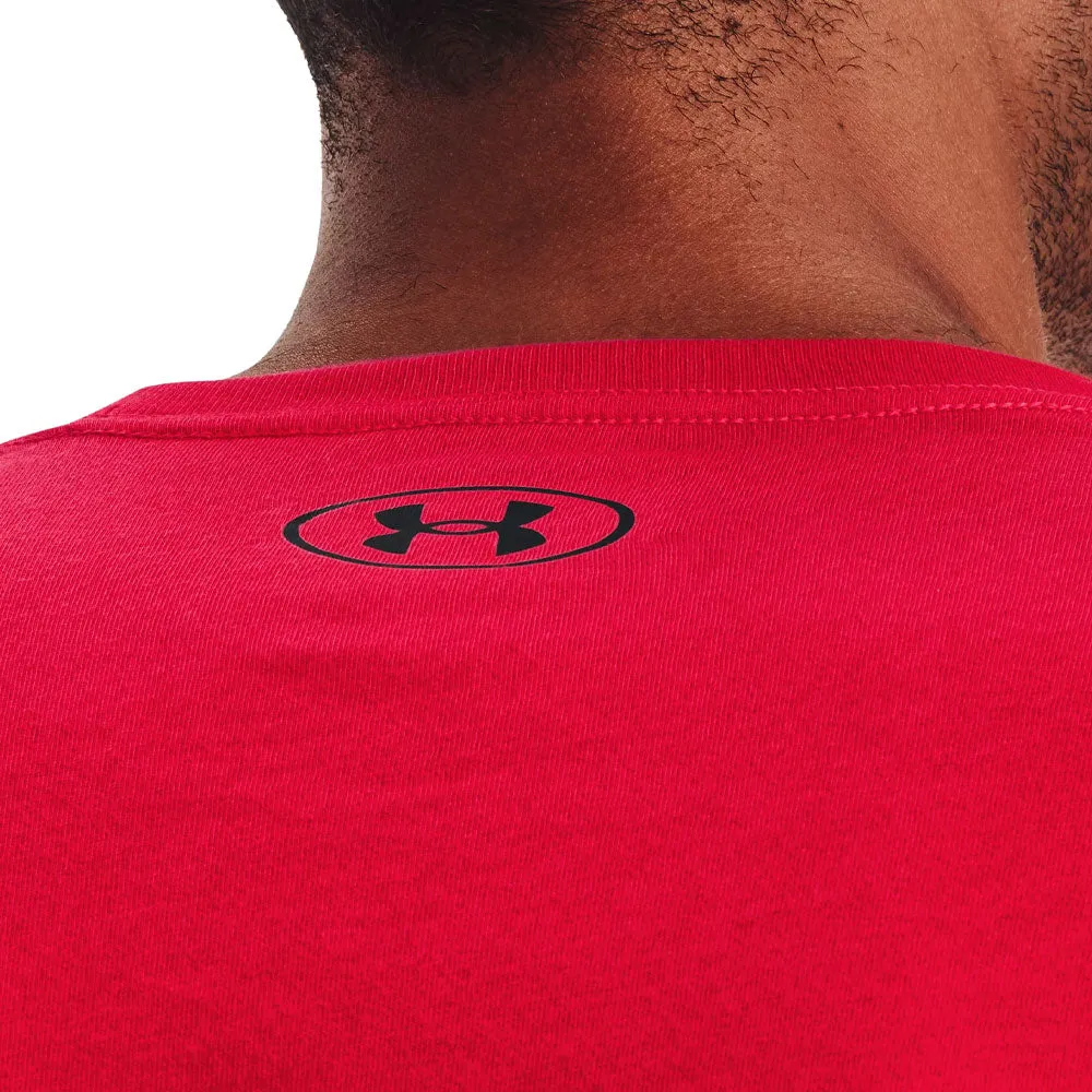 Playera Manga Corta Under Armour para Hombre Boxed Sportstyle SS Rojo