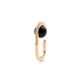 "Beluga" Onyx Diamond Ear Cuff