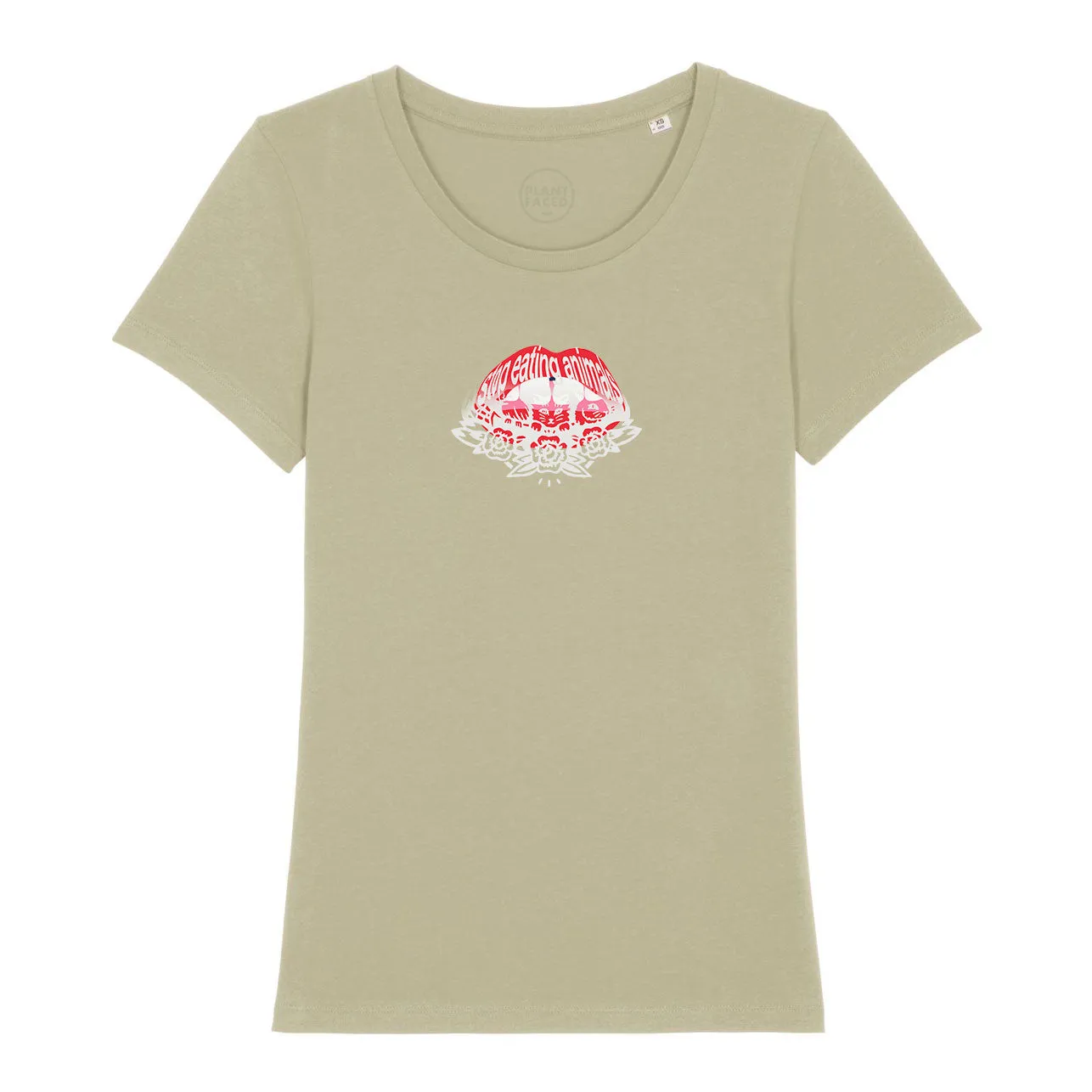 Read My Lips - Femme Tee - Sage