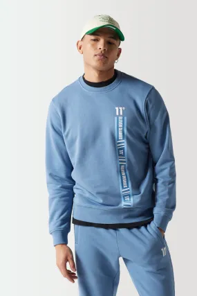 Retro Taped Sweatshirt - Elemental Blue