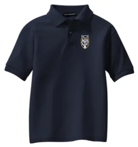 SCS- Y500 -Navy Short Sleeve Polo