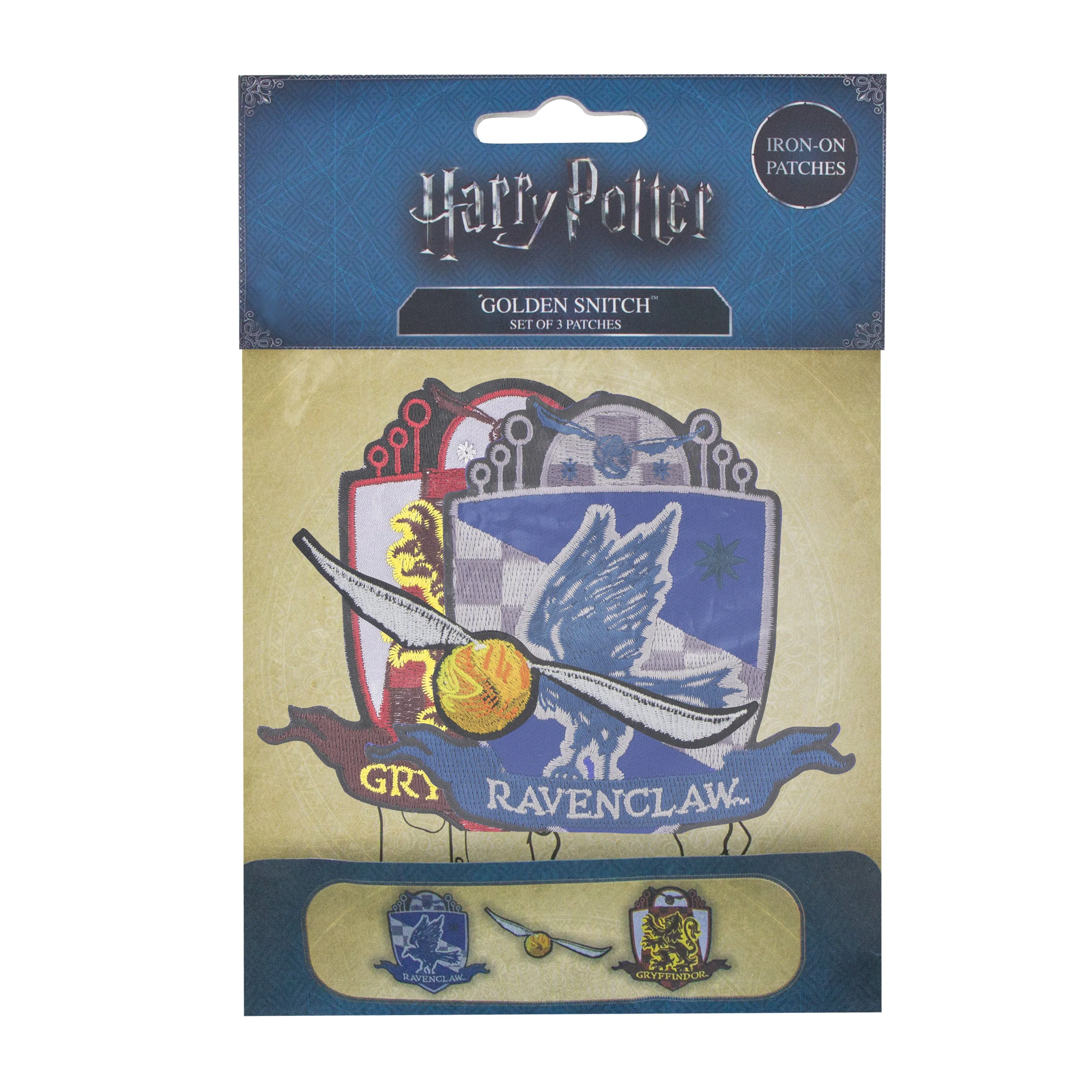 Set of 3 Deluxe Golden Snitch Patches