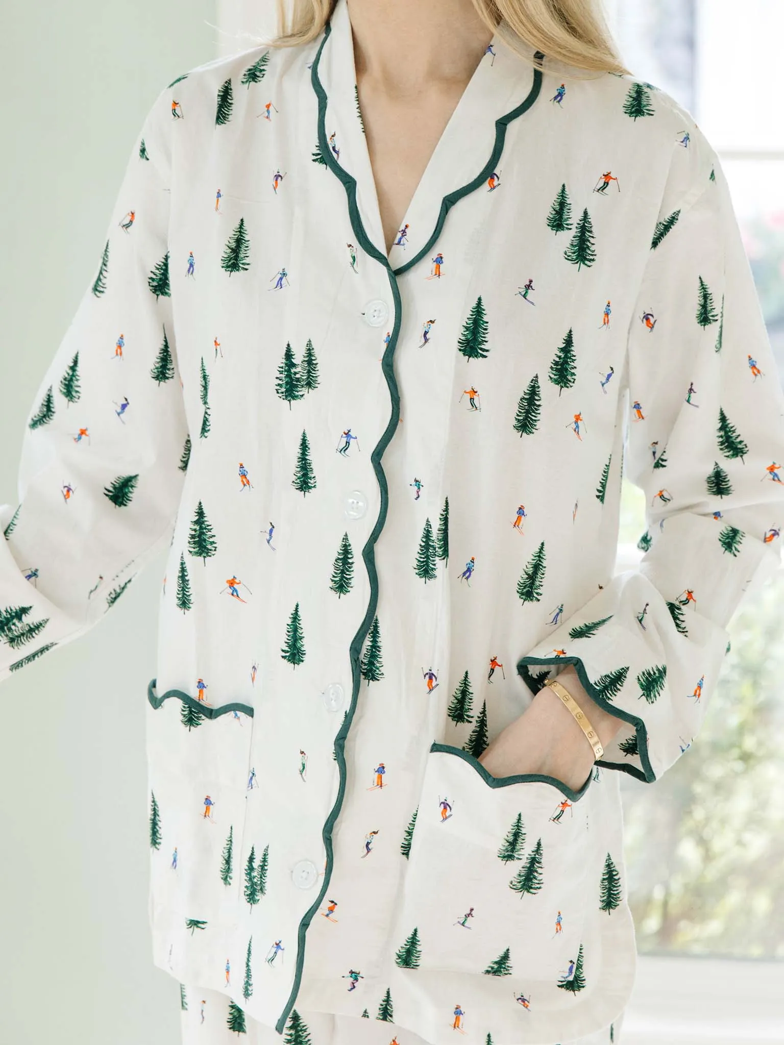 Ski Print Pajamas