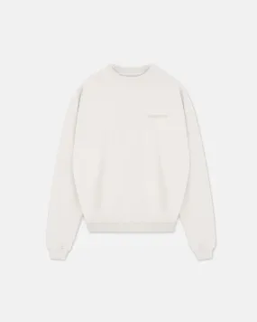 Solid III Basic Crewneck Cream