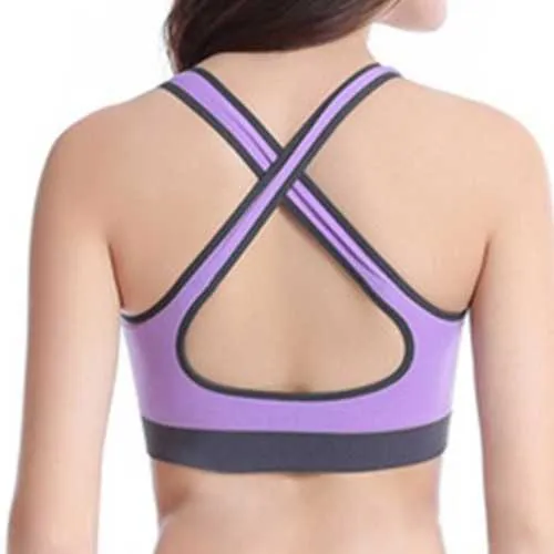 Stretch Anti-Bacterial Running Fitness Yoga Bra Sportswear