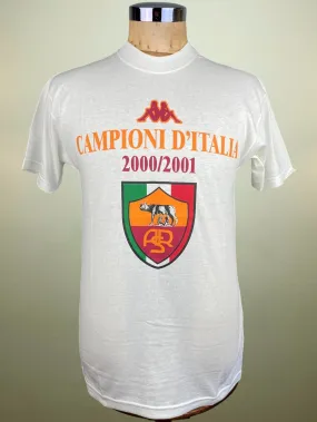 T-Shirt | 2001 | Roma | Official Kappa Scudetto T-Shirt