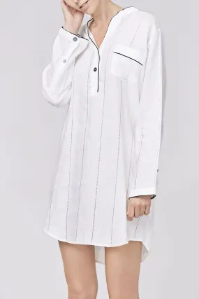 TESS LINEN SHORT SLEEP SHIRT