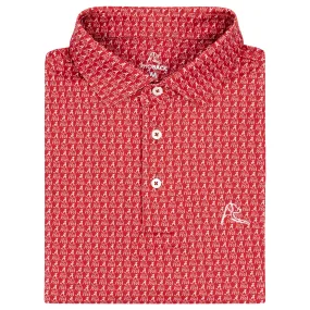 The Big Al™ | Collegiate Polo | The Big Al - Carmine Red/White