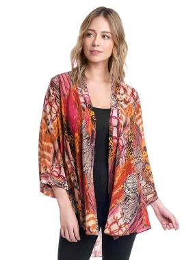 Tianello "Enlove" Print Washable Silk Jolin Kimono