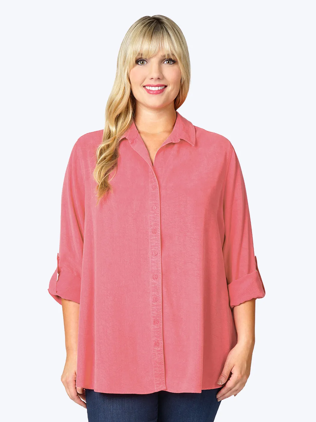 Tianello TENCEL™ Plus Sized "Loving" Blouse