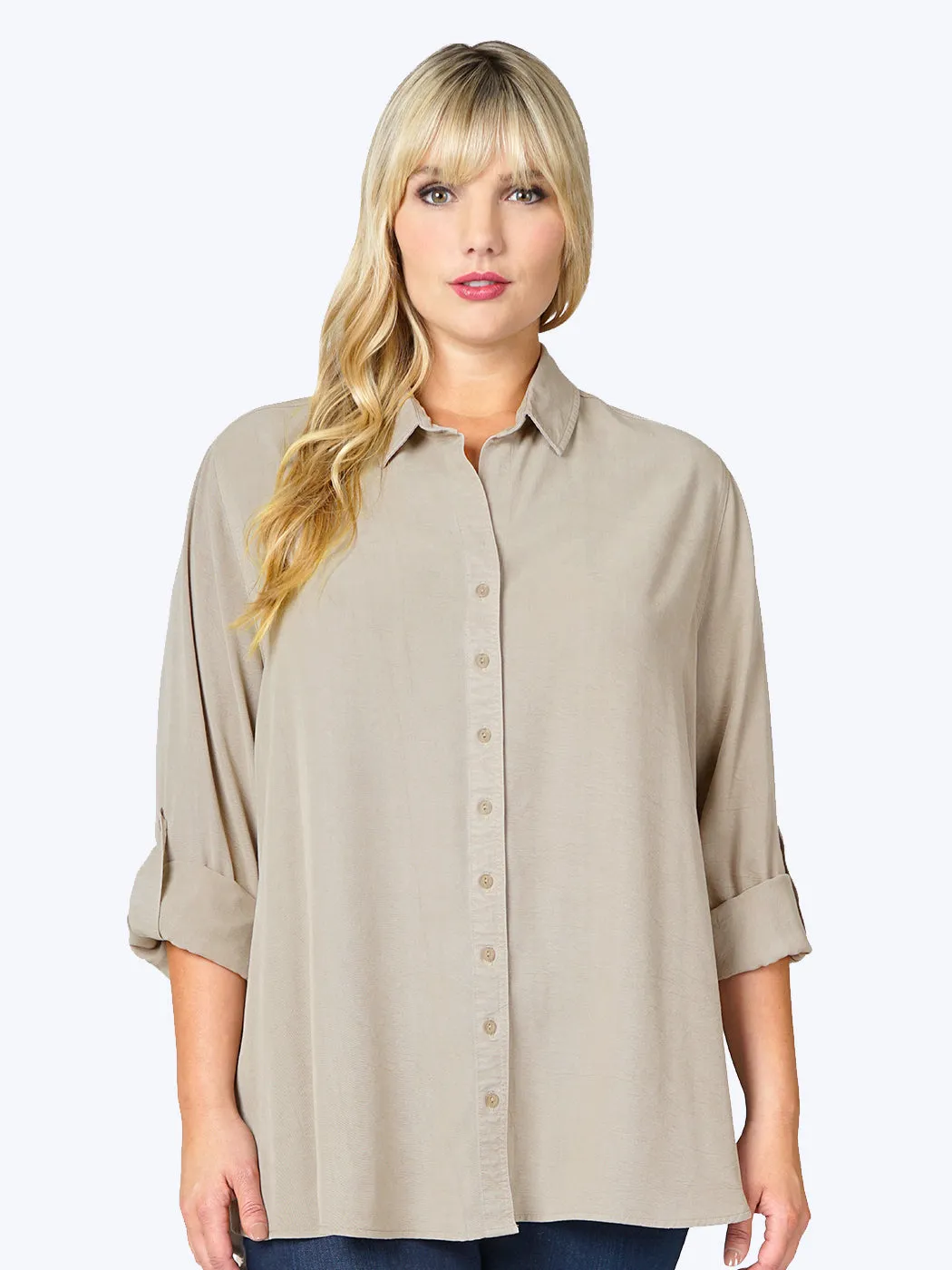 Tianello TENCEL™ Plus Sized "Loving" Blouse