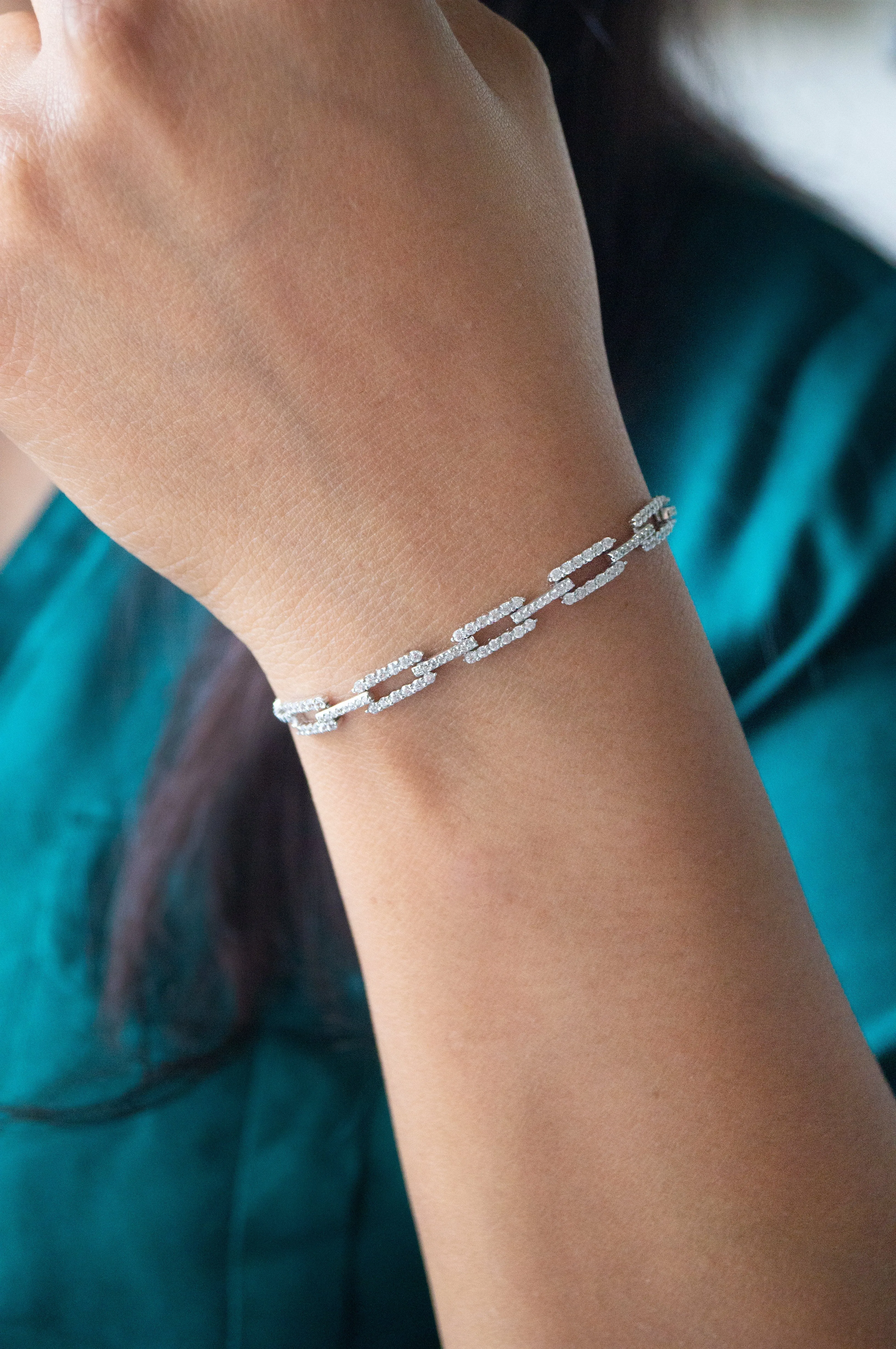 Trending Chain Link Sterling Silver Pull Chain Bracelet