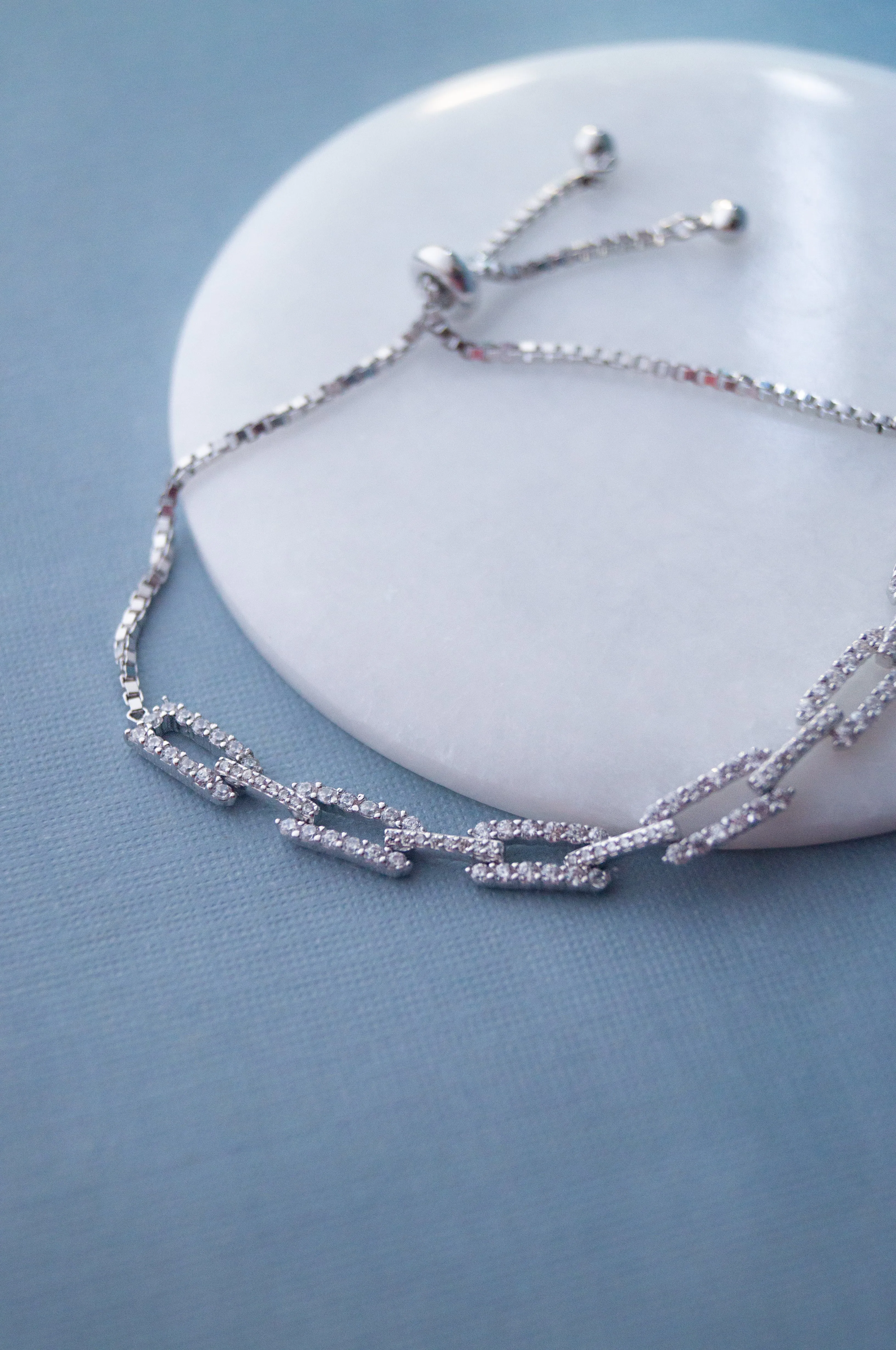 Trending Chain Link Sterling Silver Pull Chain Bracelet