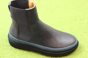 Women's France Boot - Black/Teal Leather